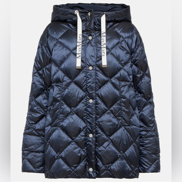 NWT Max Mara - The Cube Cisoft reversible jacket size 4 navy full zip - Picture 1 of 16